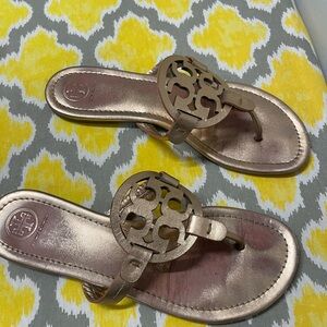 Tory Burch Rose Gold Sandals- size 9